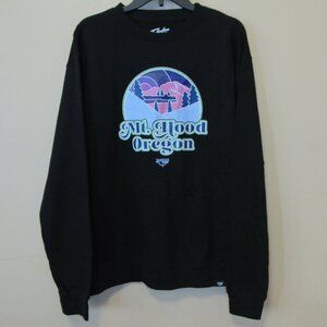 Timberline Lodge Mt Hood Oregon Official Merch Black Sweatshirt sz Large